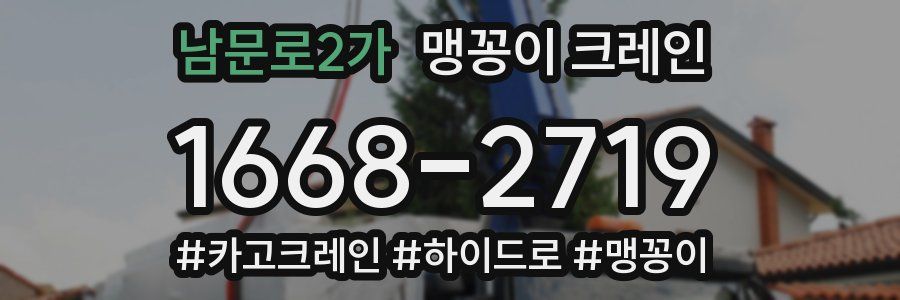 남문로2가 맹꽁이 크레인