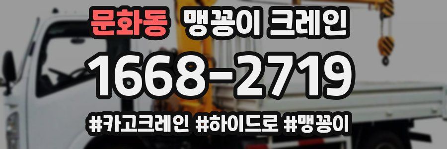 문화동 맹꽁이 크레인