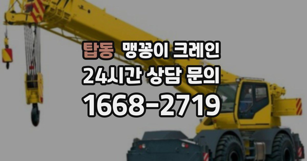 탑동 맹꽁이 크레인