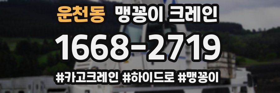 운천동 맹꽁이 크레인