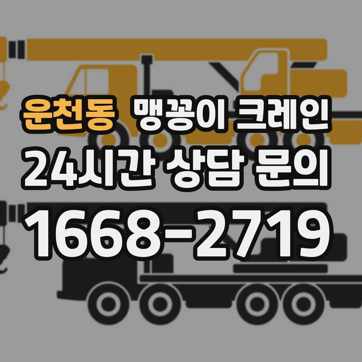 운천동 맹꽁이 크레인