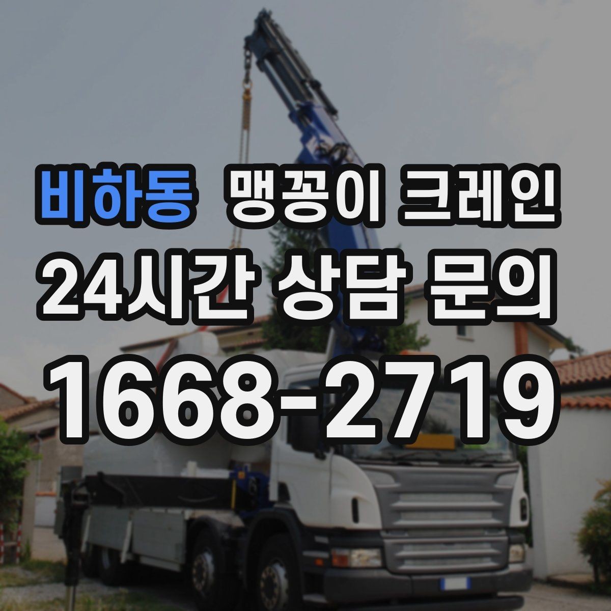 비하동 맹꽁이 크레인 설치 자리 선정이 중요한 이유
