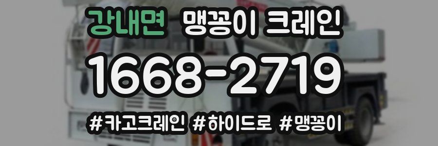 강내면 맹꽁이 크레인