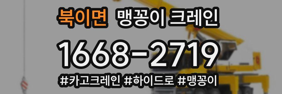 북이면 맹꽁이 크레인