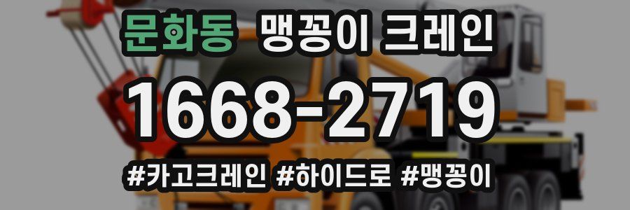 문화동 맹꽁이 크레인