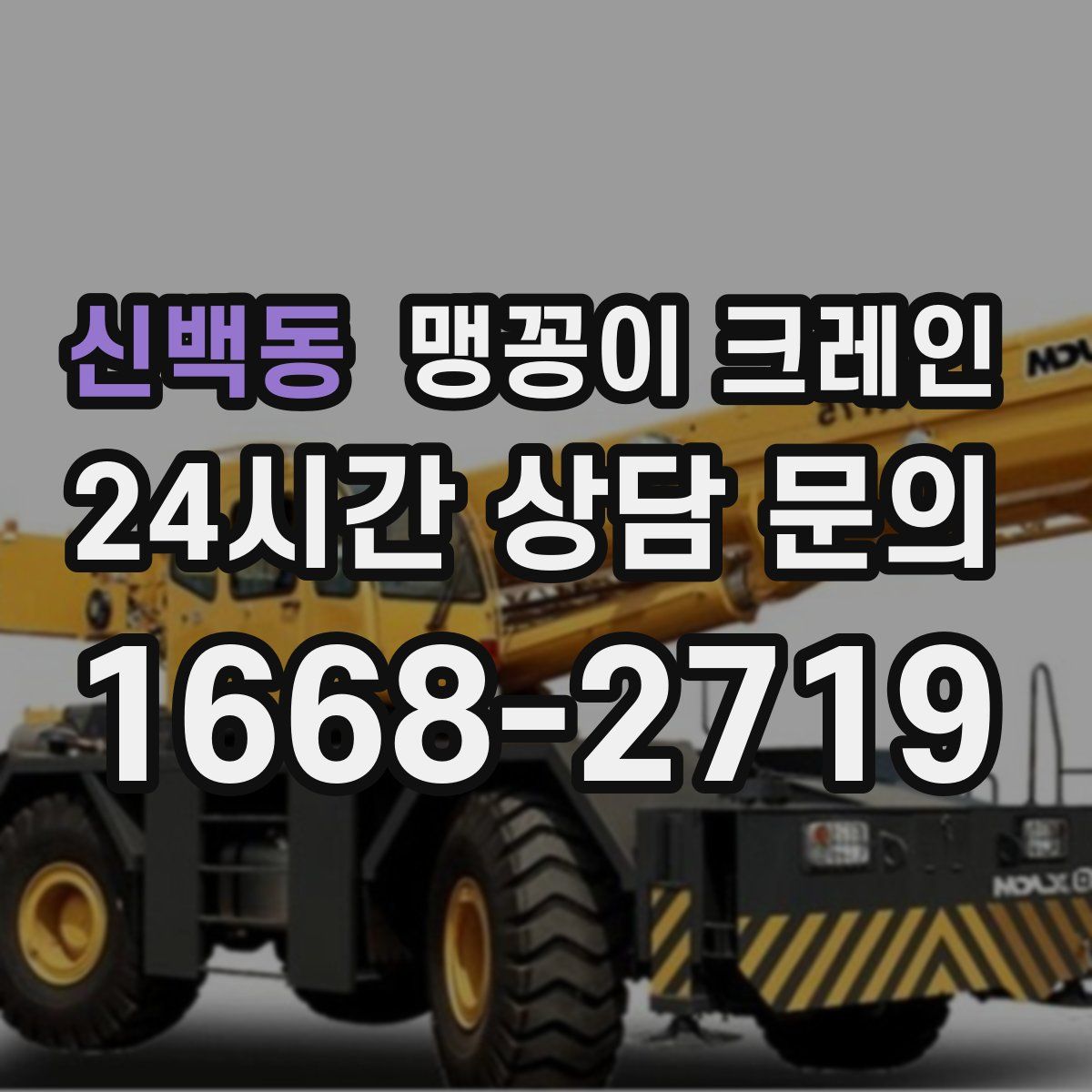 신백동 맹꽁이 크레인
