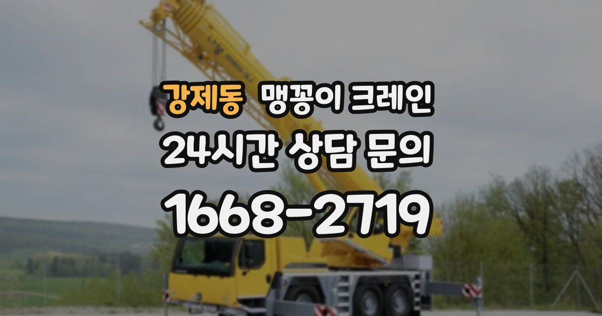 강제동 맹꽁이 크레인