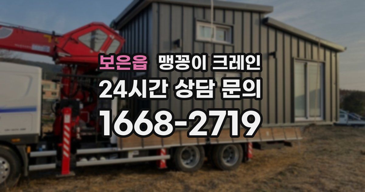 보은읍 맹꽁이 크레인