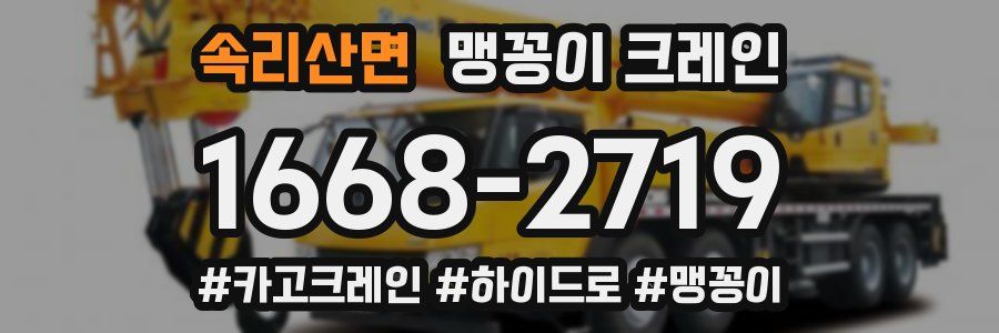 속리산면 맹꽁이 크레인