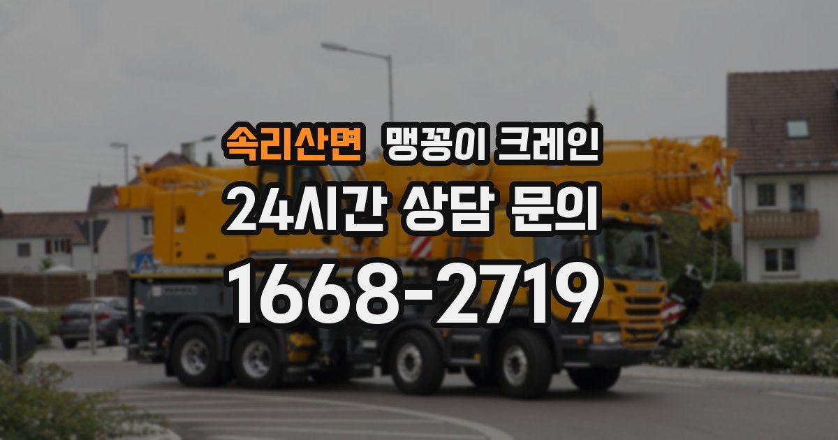 속리산면 맹꽁이 크레인