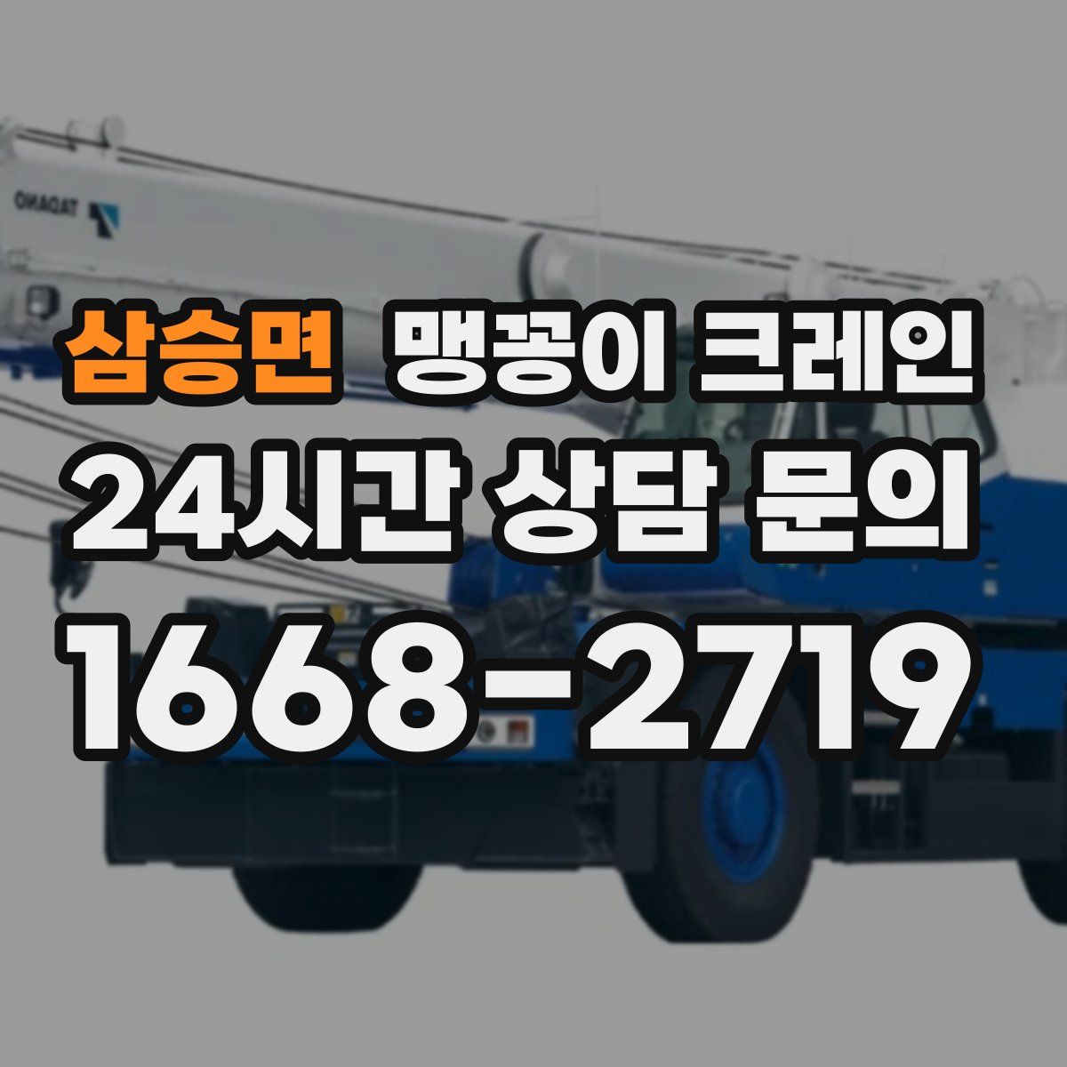 삼승면 맹꽁이 크레인