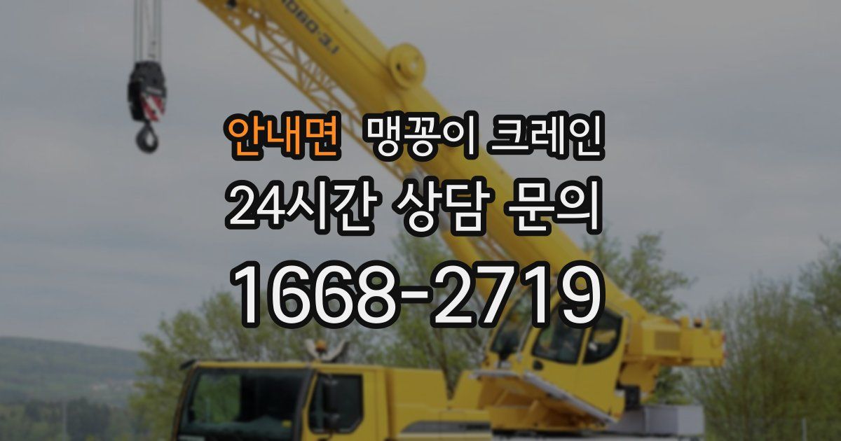 안내면 맹꽁이 크레인