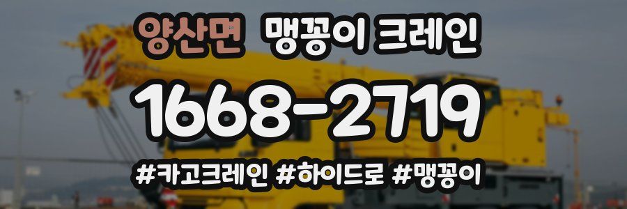 양산면 맹꽁이 크레인