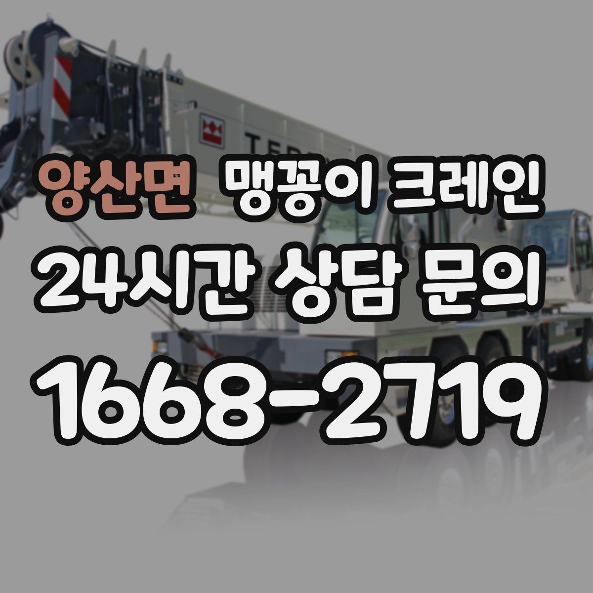 양산면 맹꽁이 크레인