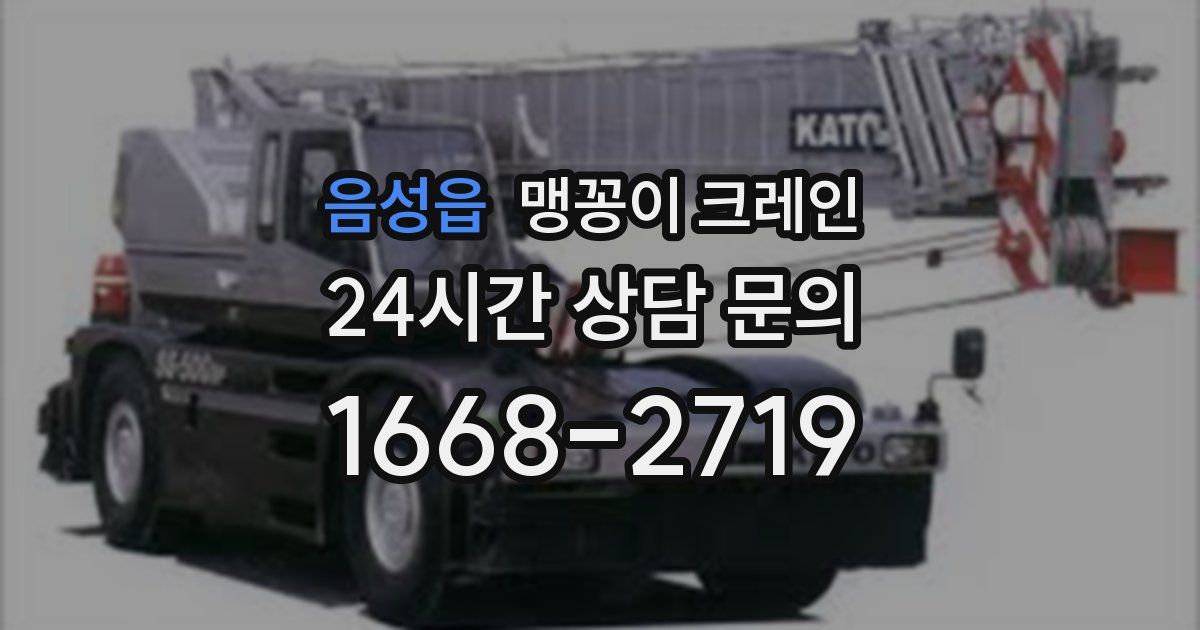 음성읍 맹꽁이 크레인