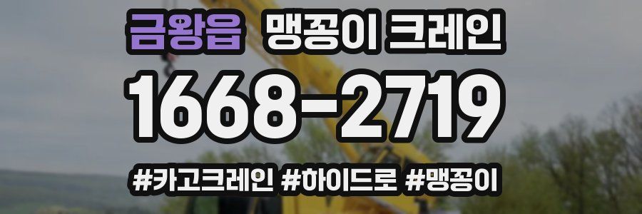 금왕읍 맹꽁이 크레인