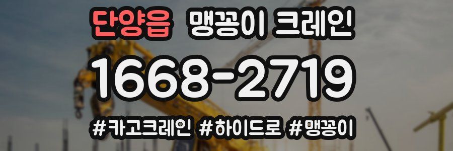 단양읍 맹꽁이 크레인