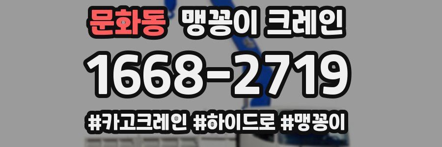 문화동 맹꽁이 크레인
