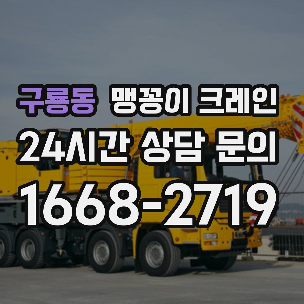 구룡동 맹꽁이 크레인