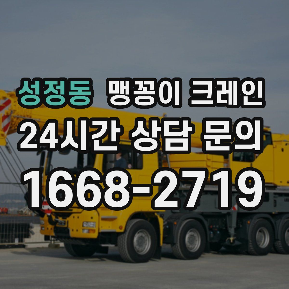 성정동 맹꽁이 크레인
