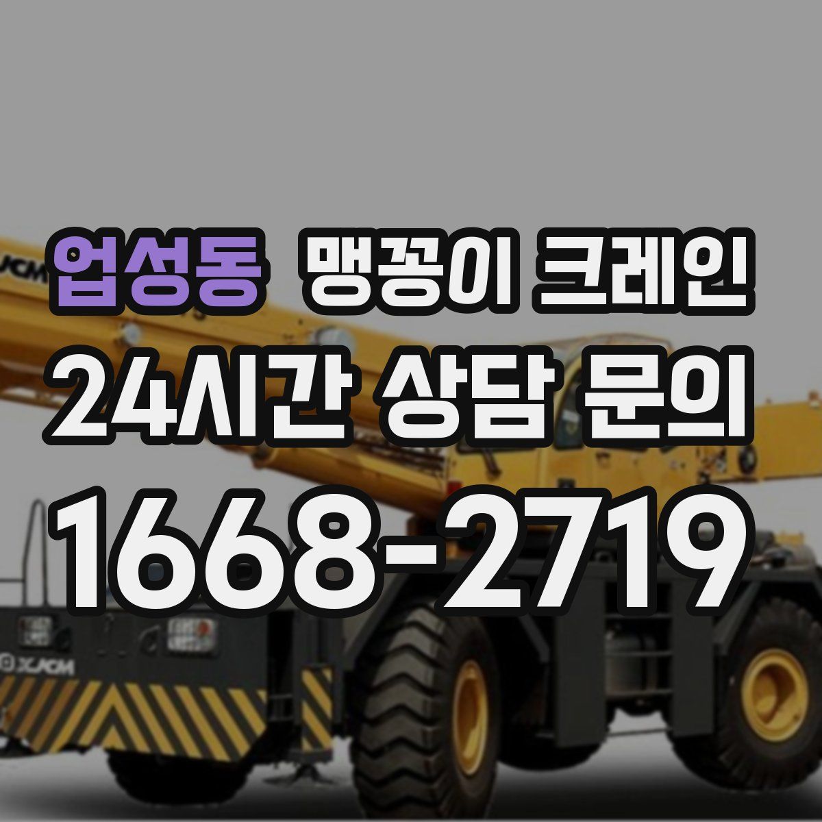 업성동 맹꽁이 크레인