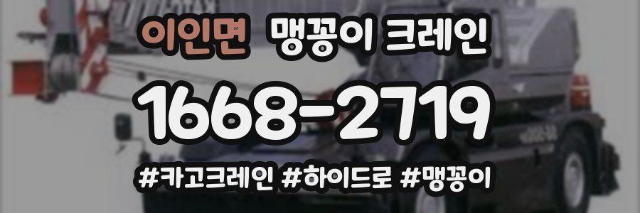 이인면 맹꽁이 크레인