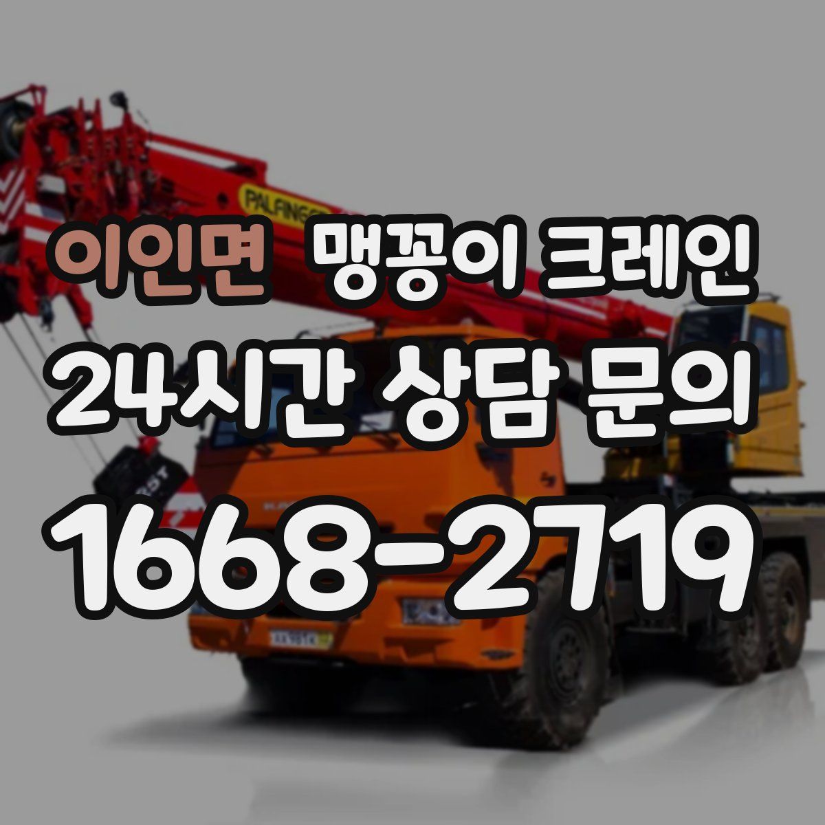 이인면 맹꽁이 크레인