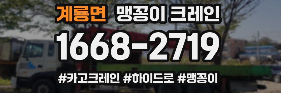계룡면 맹꽁이 크레인