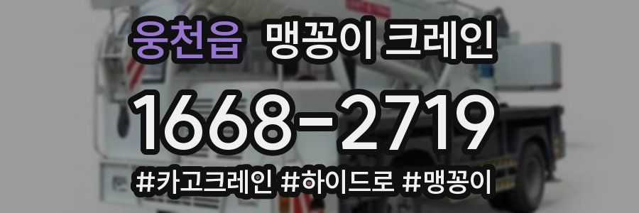 웅천읍 맹꽁이 크레인