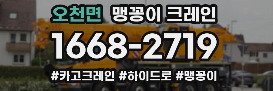 오천면 맹꽁이 크레인