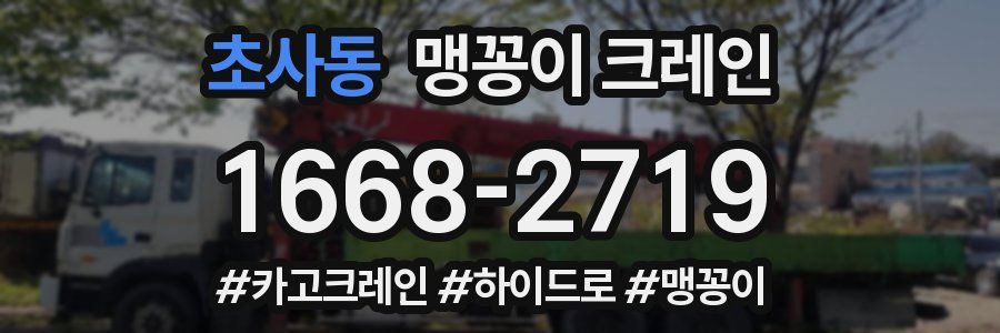 초사동 맹꽁이 크레인
