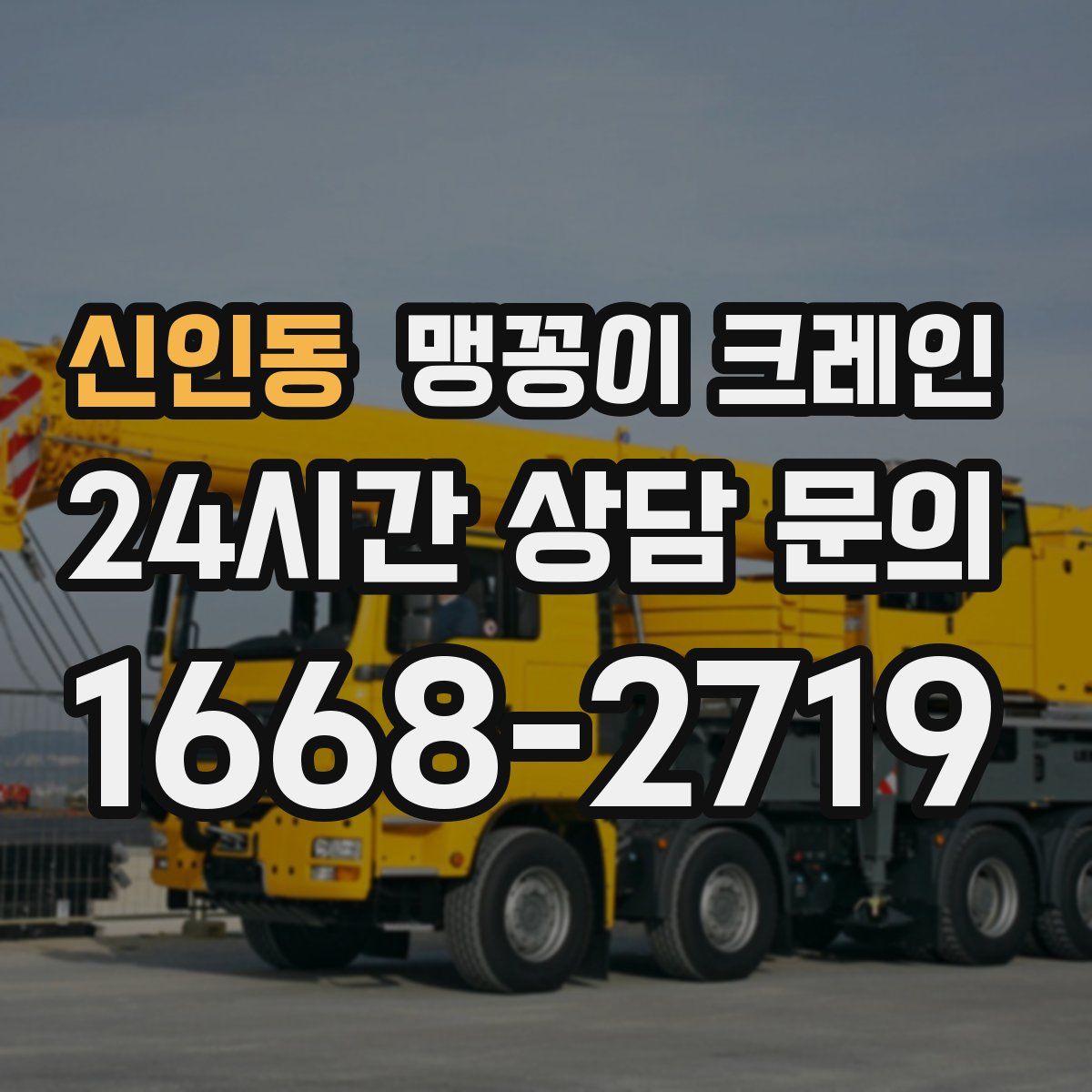 신인동 맹꽁이 크레인
