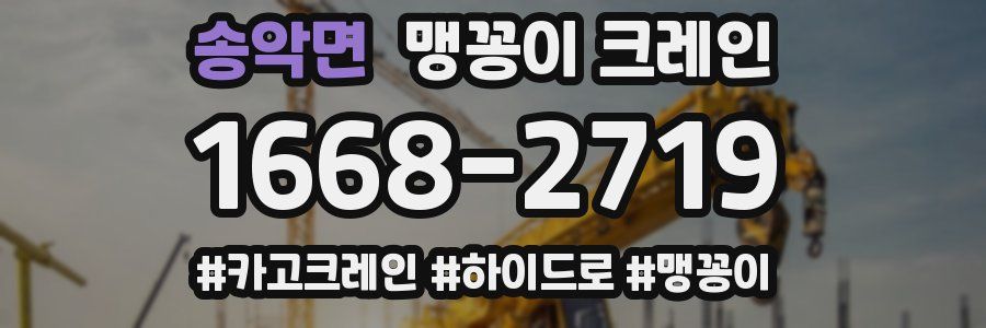 송악면 맹꽁이 크레인