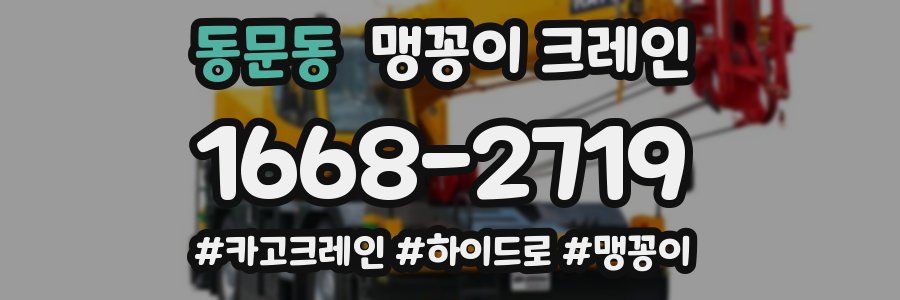 동문동 맹꽁이 크레인
