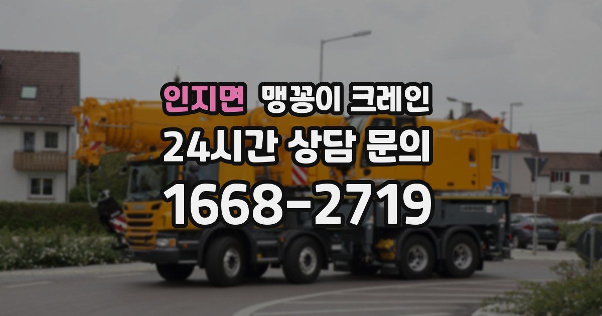 인지면 맹꽁이 크레인