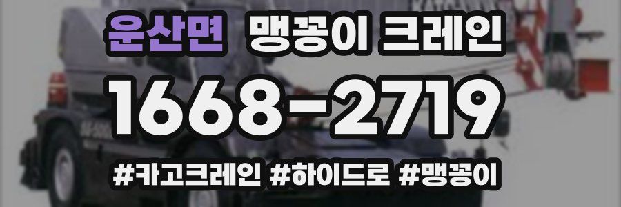 운산면 맹꽁이 크레인