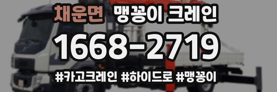 채운면 맹꽁이 크레인