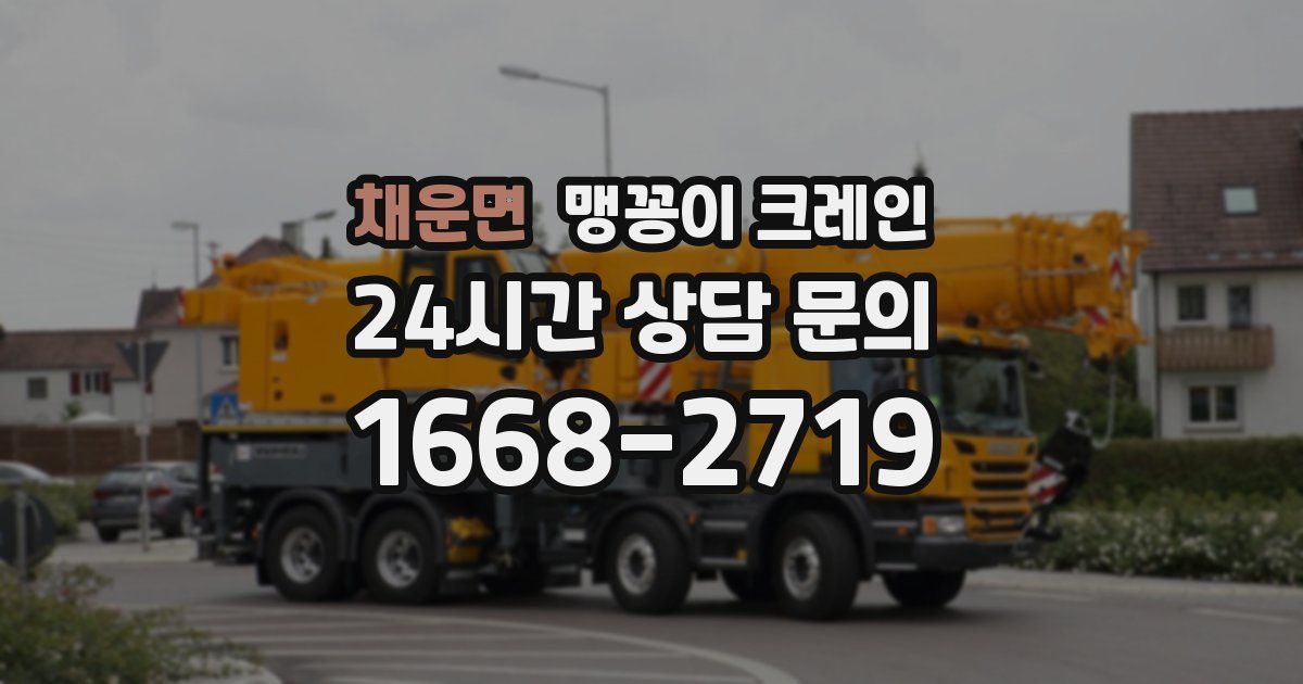 채운면 맹꽁이 크레인