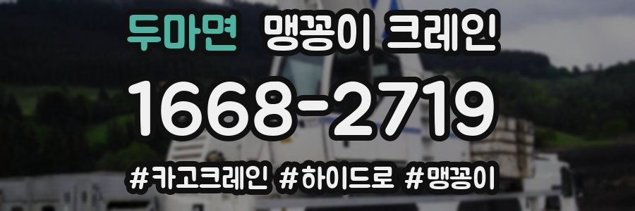 두마면 맹꽁이 크레인