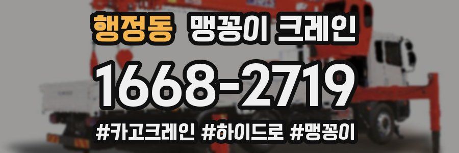 행정동 맹꽁이 크레인