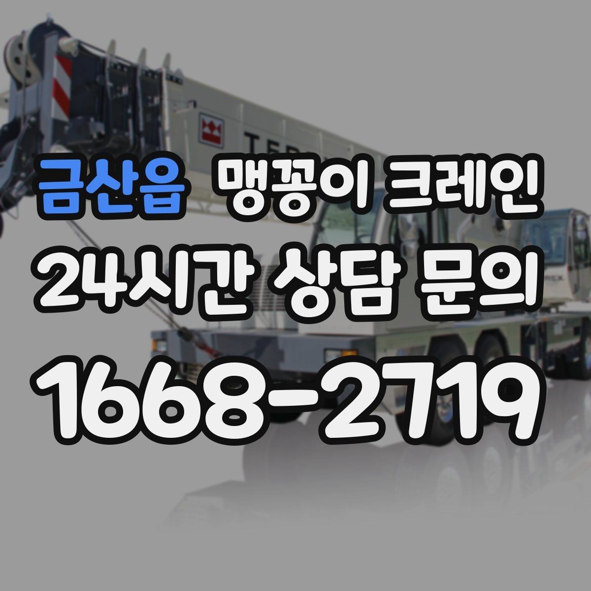 금산읍 맹꽁이 크레인 운반물 크기·무게 정보가 필요한 이유
