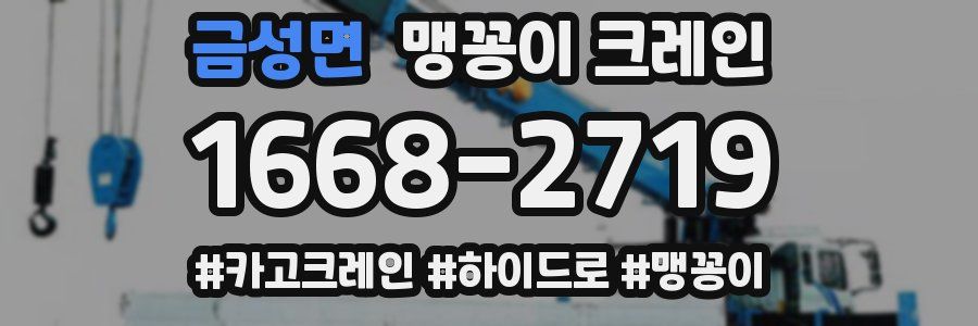 금성면 맹꽁이 크레인