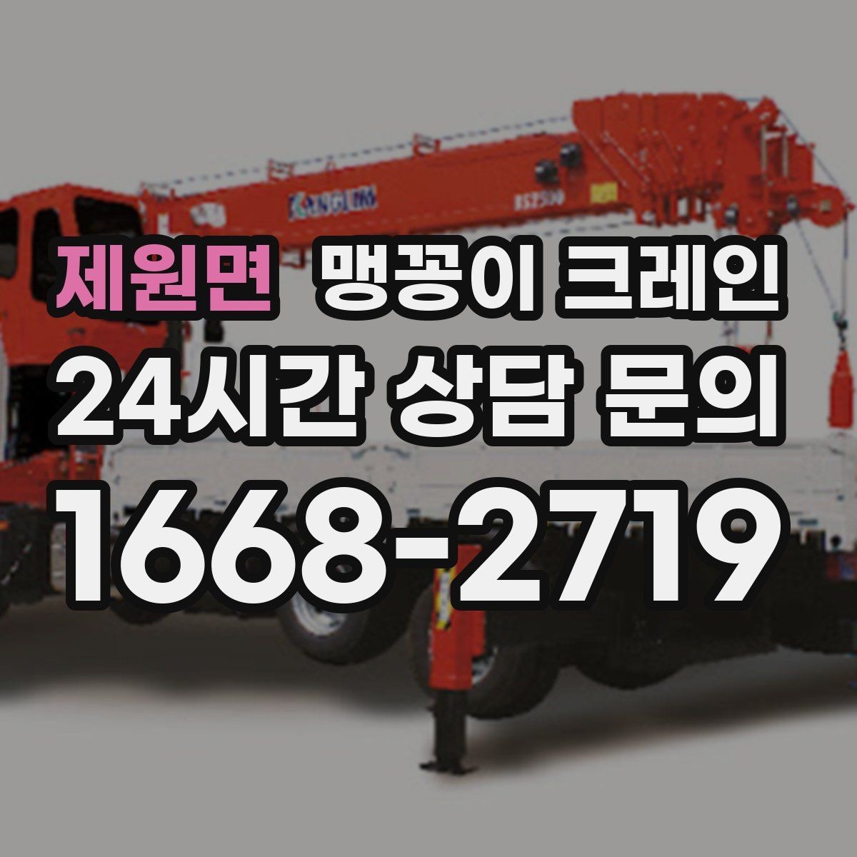 제원면 맹꽁이 크레인 협소한 공간에서 효율이 좋은 이유