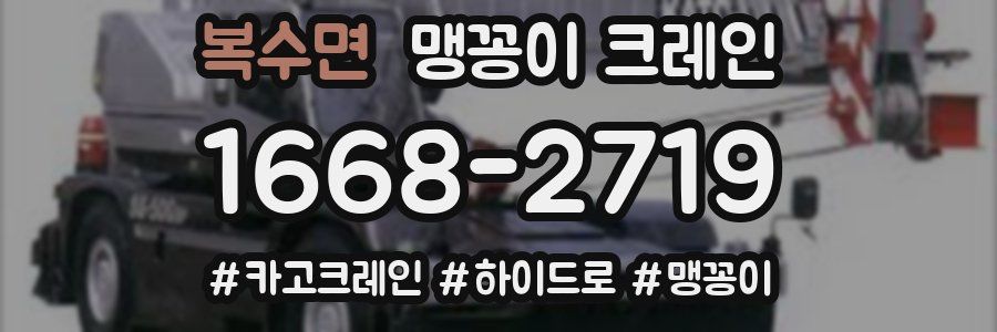 복수면 맹꽁이 크레인