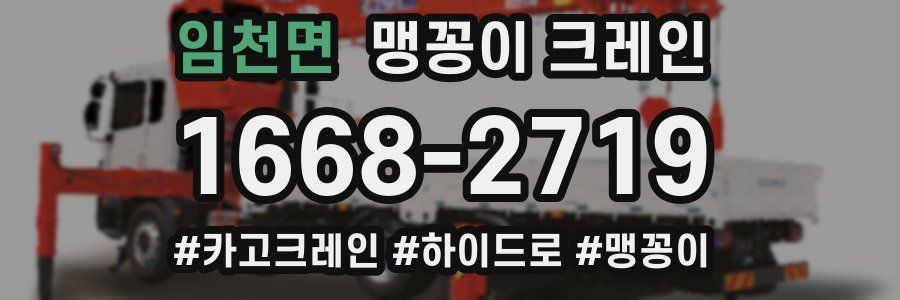 임천면 맹꽁이 크레인