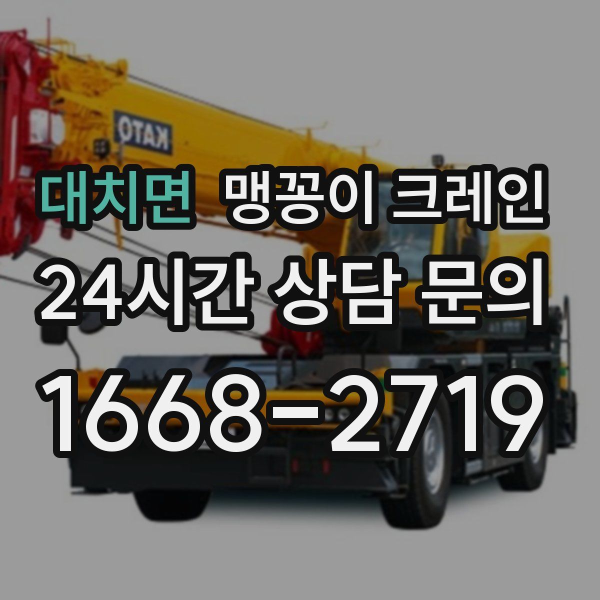 대치면 맹꽁이 크레인