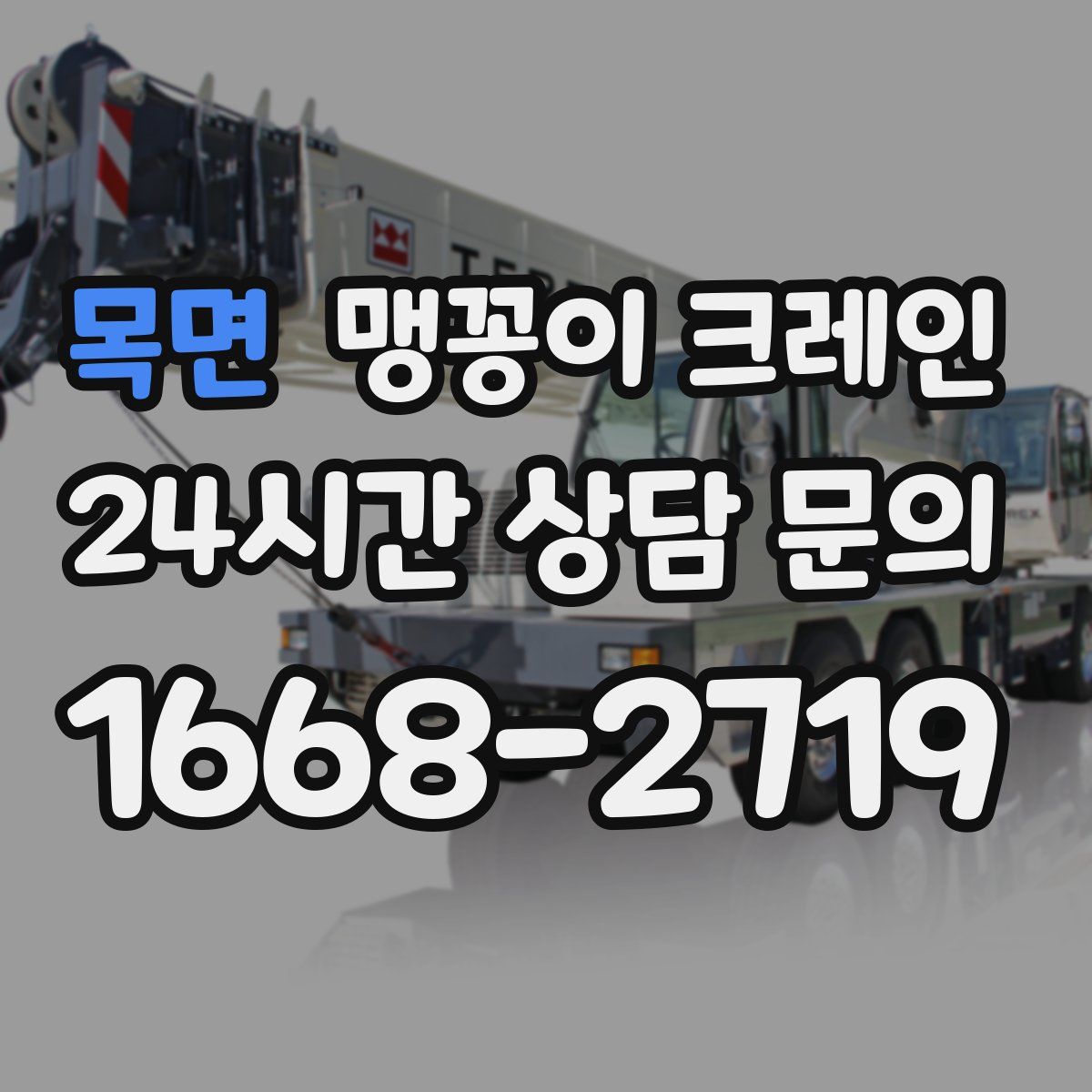 목면 맹꽁이 크레인