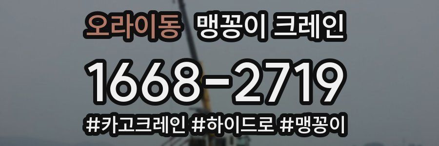 오라이동 맹꽁이 크레인