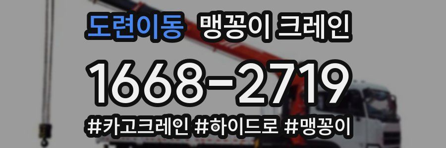 도련이동 맹꽁이 크레인