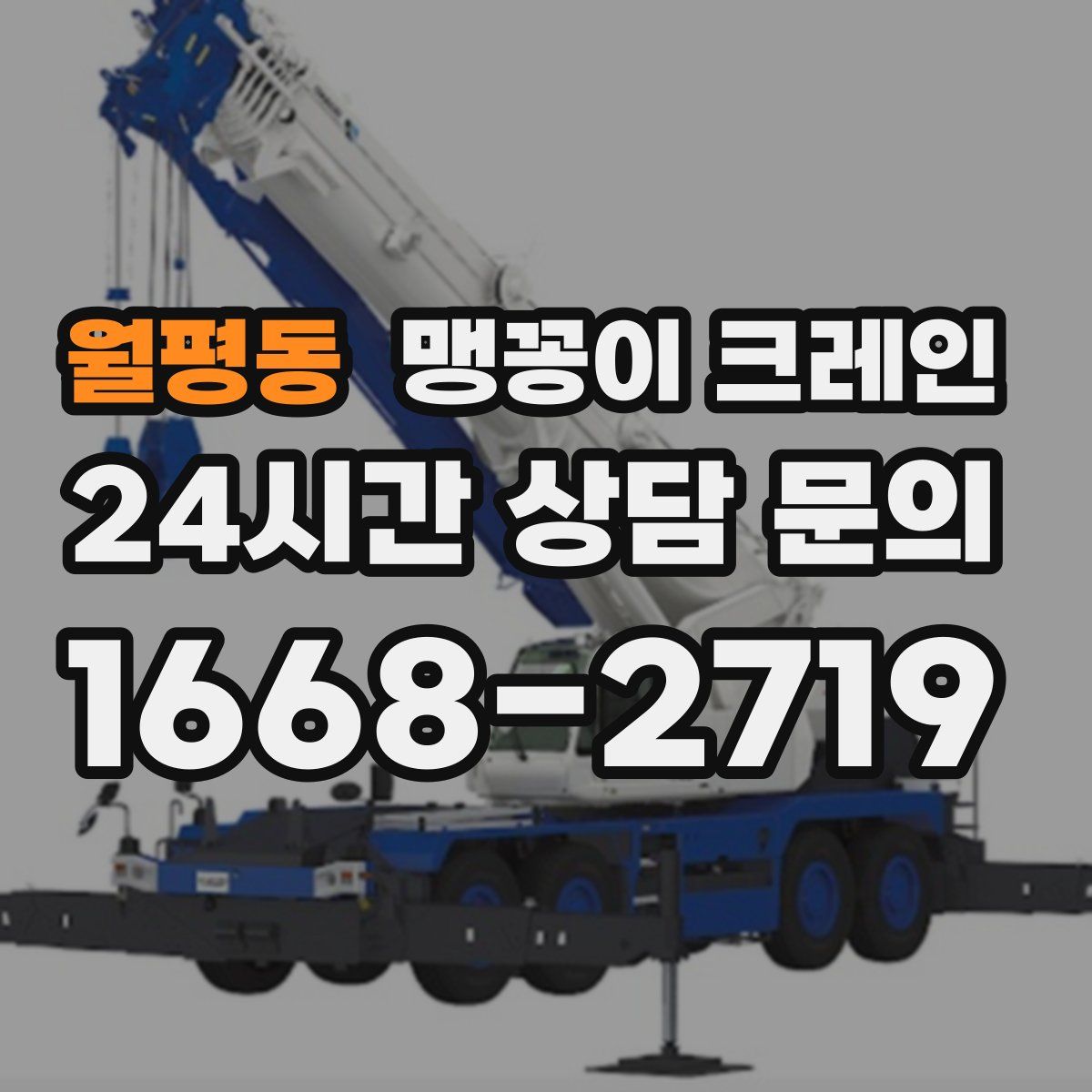 월평동 맹꽁이 크레인